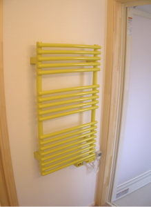 タオルウォーマー　施工例３　リフォーム　洗面